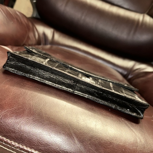 Vintage Little Black Eel Skin Bag - Picture 9 of 16